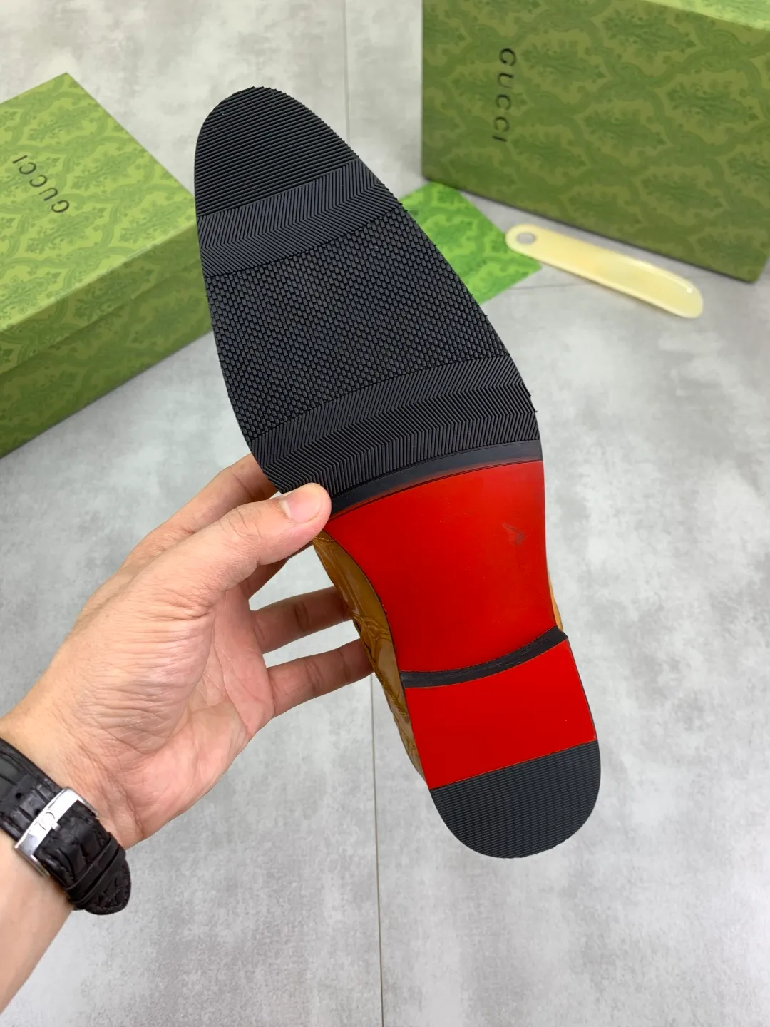 Men's Men's Shoes 💰P500 [New Style] 💰💎💎💎 [Gucci] GUCCI high-end men's formal business leather shoes, original order 1:1! Original imported high-end calfskin, original metal buckle, imported first-layer pigskin lining for feet, original high-end outsole, men's shoe size: 38-44